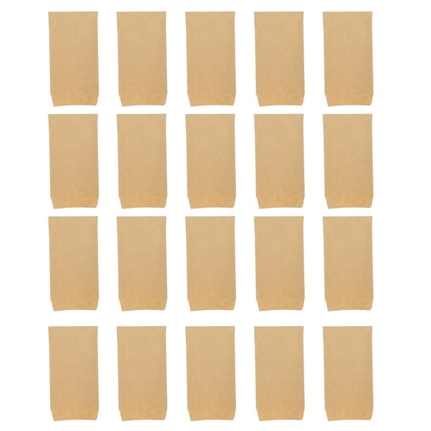 100pcs Premium Kraft Papel Bolsos sobre bolsas de envolvente de trigo bolsas de almacenamiento de maíz