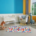 thumbnail image 2 of Machine Washable Polka Dot Colorful Nursey / Kids Area Rug - Multicolor - 6x9, 2 of 5