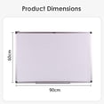 thumbnail image 3 of 24 x 35 Inches Magnetic Whiteboard, Dry Erase Board Easy Wipe with Silver Aluminum Frame for Home Office School, Fix or Hang on the Wall, 3 of 5