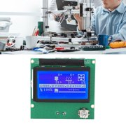 3D Printer LCD Display Screen 12864 Blue Control Panel with Ribbon Cable for 3S 3X 3D Printer Easy Installation