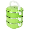 thumbnail image 2 of Contenedor para Comida Aquila Rectangular 3 Niveles Verde RC7483, 2 of 4
