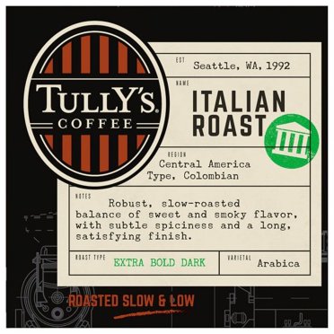 Tully's Coffee, French Roast, K-Cup for Keurig K-Cup Brewers (Pack of Tully's Coffee, French Roast, K-Cup for Keurig K-Cup Brewers (Pack of