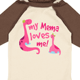 thumbnail image 4 of Inktastic My Mema Loves Me Girls Gift Girls Long Sleeve Baby Bodysuit, 4 of 5