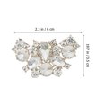 thumbnail image 4 of 2pcs Shoe Clips Decorative Shoe Clips Rhinestone Shoe Jewelry Shoe Accessories, 4 of 8