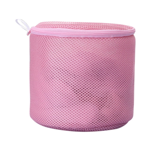 DJN Up to 30% Off Home Textile Storage Sandwich Mesh Thickened Bra Bag Machine Washable Anti-deformation Laundry Bag Polyester Pink One Size