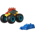 thumbnail image 2 of Hot Wheels Monster Trucks Motosaurus Stegosaurus Connect and Crash Car Included 1:64 Scale, 2 of 5