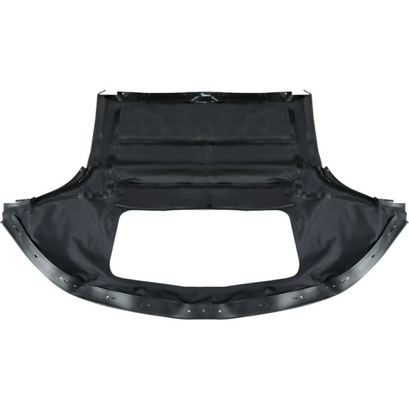 Black Convertible Soft Top Vinyl with One-piece Non-zippered Heated Glass Window for 1990-2005 Miata