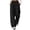 Black-1, variant on Womens Wide Leg Sweatpants High Waisted Baggy Sweatpants Casual Jogger Pants Stretch Waist Athletic Joggers with Pockets