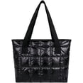 thumbnail image 1 of LHSHID Women Retro Nylon Tote Hanbag Large Quilted Cotton Down Hobo Shoulder Bag Purse, 1 of 3