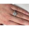 thumbnail image 4 of 1 Carat Diamond Halo Engagement Ring in 14k White Gold (G-H, SI2-I1, cttw) Size 6.5, 4 of 6