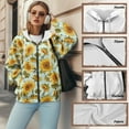 thumbnail image 5 of SCRAWLGOD Sunflowers Woman Zipper Hoodies for Women Oversized Sweatshirt Graphic Long Sleeve Ladies Hoodies Zip Front Soft Active Wear Hoodies for Women Clubs Size XS, 5 of 6