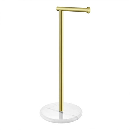 KES Gold Toilet Roll Holder Free Standing Toilet Paper Holder Marble
