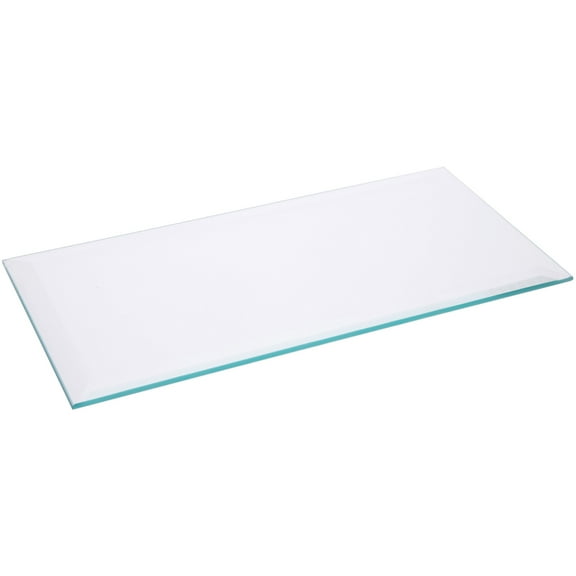 Plymor 5" x 10" Rectangle, 5mm Thick Beveled Clear Glass