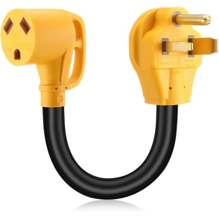 Kanayu 6-50P to TT-30R 50Amp to 30Amp RV Power Adapter Cord Compatible with NEMA, 240V 3 Prong 50A Welder Male Plug to 30A RV Female Receptacle, Only for 240V 30 Amp, Not Convert to 120V, ETL Listed