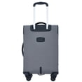 thumbnail image 6 of Wrangler 20-inch Soft-Side Expandable Rolling Carry-on with 8-Wheel Spinner System, Sharkskin Grey, 6 of 7