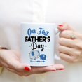 thumbnail image 3 of Coffee Mugs Our First Father's Day Cute Elephant Gifts for New Dad, Father Promotion from Daughter or Son Coffee Lovers 11oz 15oz White Mug Christmas Gift, 3 of 7