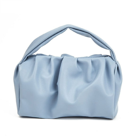 PU texture solid color ladies handbag trend Joker online celebrity handbag cosmetic bag