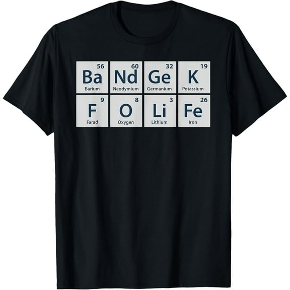 Band Geek For Life Funny Chemistry TShirt For Marching Band T-Shirt