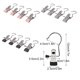thumbnail image 4 of Advancent Ganchos para lavandería de acero y PVC de 20 piezas, compactos y portátiles para todas las necesidades de colgar, ganchos para colgar Almacenamiento y organización del hogar gris, 4 of 6