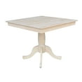 thumbnail image 3 of 36" x 36" Natural Solid Wood Square Top Pedestal Table - 29.1" Height, 3 of 7