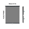 thumbnail image 3 of Retractable Sun Shade Blinds for Car & Home | 45x200cm & 55x150cm Heat Insulation Window Shades | Portable Suction Cup Installation | Black Privacy Roller Blinds for Office Kitchen Bathroom, 3 of 6