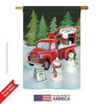 thumbnail image 2 of Breeze Decor BD-XM-H-114207-IP-BO-DS02-US Snowmen Hot Cocoa Winter - Seasonal Christmas Impressions Decorative Vertical House Flag - 28 x 40 in., 2 of 4