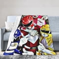 thumbnail image 2 of Power Rangers Bed Blanket Air Conditioner Quilt Ultra Soft Flannel Blanket All Season Fuzzy Blanket Reversible Fluffy Plush Blanket 40"X30", 2 of 8