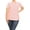 Dusty Pink, variant on Women's Casual Plus Size Round Scoop Neck Striped T-Shirt Tunic