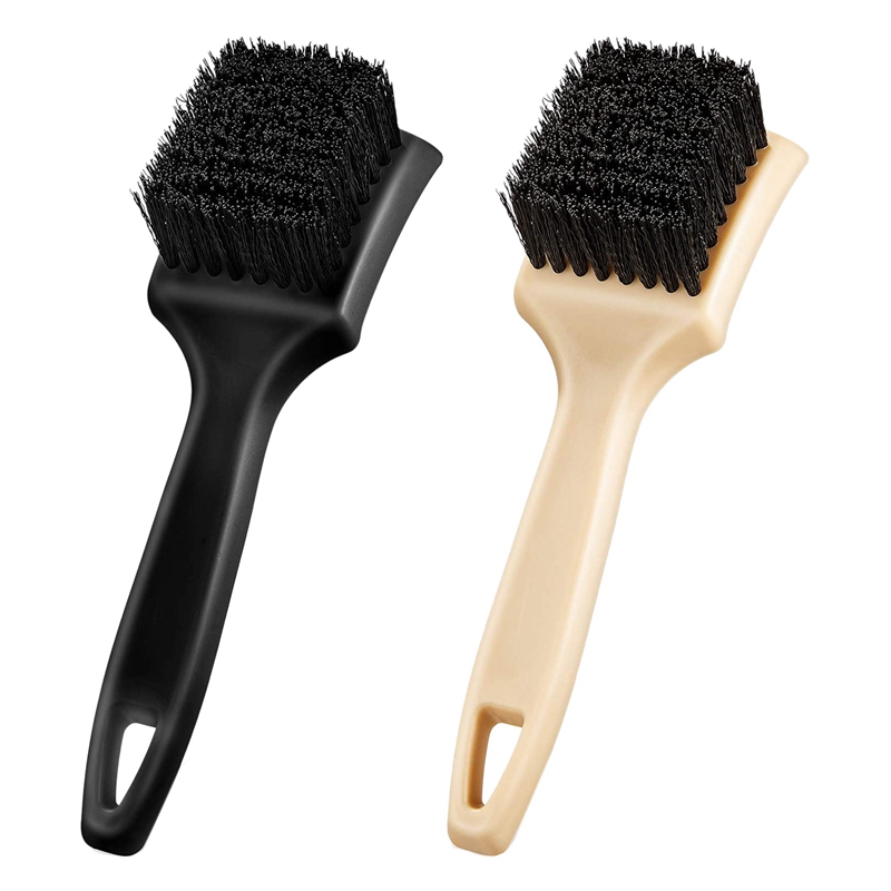 2Pc Car Carpet Upholstery Cleaner Brush Car Wash Accessories Brush