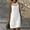White, variant on FRSASU Summer Linen Dresses for Women Cotton Boho Shirt Dresses Midi Length Casual Dress Trendy Ladies Beach Outfits White