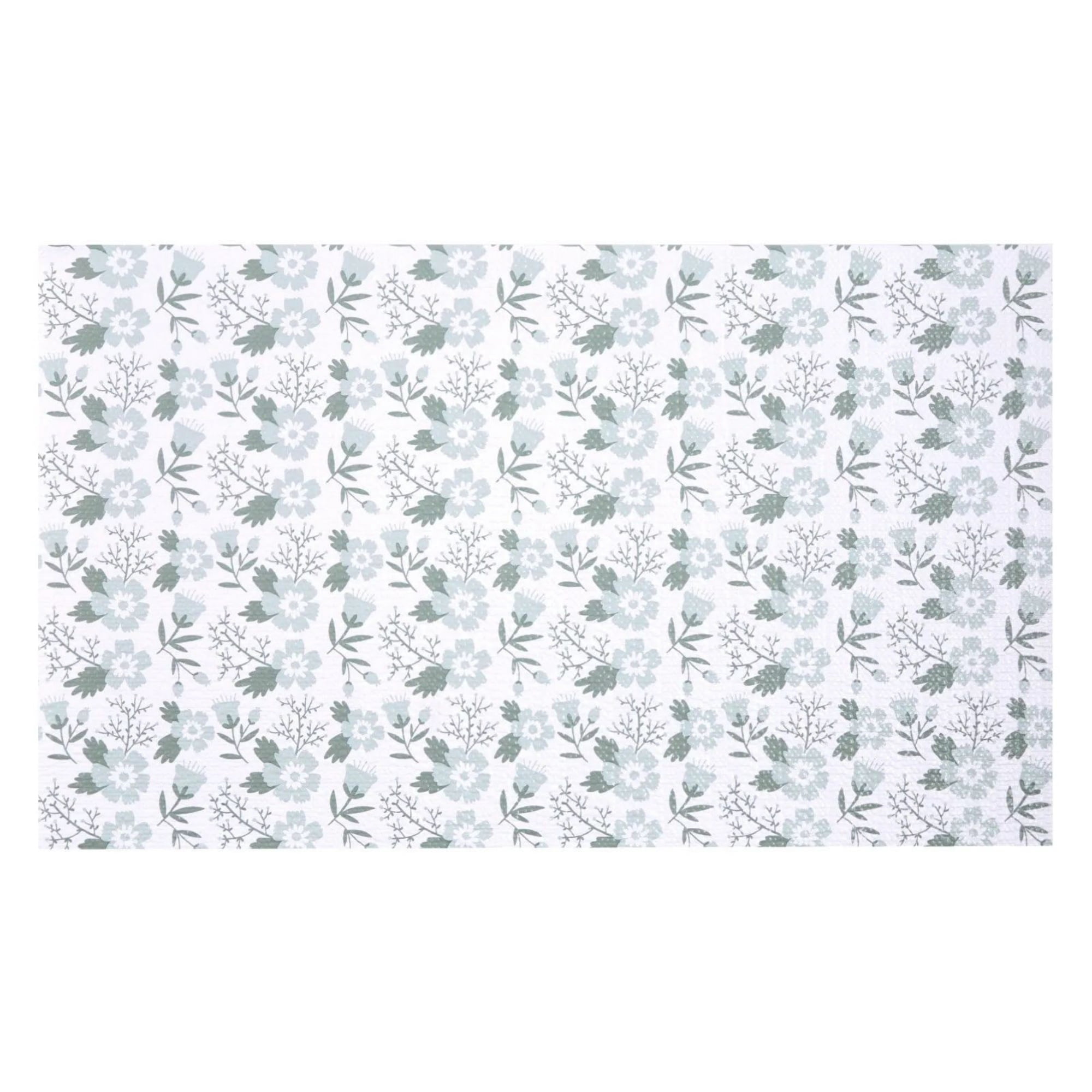 23FT Drawer & Shelf Liner, Non-Adhesive Non-Slip Waterproof PVC Mat, Thick Refrigerator Liner & Cupboard Paper, Floral Pattern for Kitchen Cabinet & Bathroom