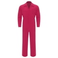 thumbnail image 3 of vastwit Men Utility Work Wear Mechanical Auto Repairman Worker Coverall Electric Welding Suit Hot Pink S, 3 of 6