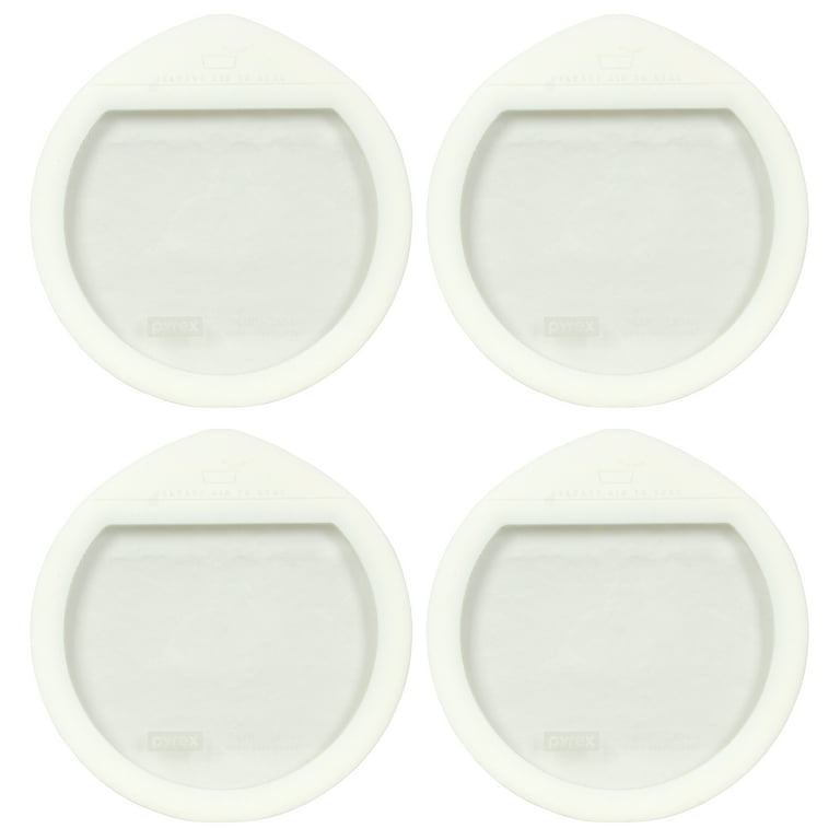 Pyrex Ultimate OV-7402 Round Glass and White Nepal