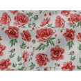 thumbnail image 4 of oneOone Viscose Jersey Fabric Leaves & Peony Floral Print Fabric BTY 60 Inches Wide, 4 of 5