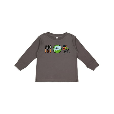 

Inktastic Hiking Eat Sleep Hike Boys or Girls Long Sleeve Toddler T-Shirt