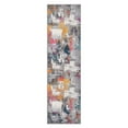 thumbnail image 2 of World Rug Gallery Contemporary Abstract Splashcolor Stain Resistant Soft Area Rug - Multi 2'x7', 2 of 9