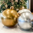 thumbnail image 3 of Holiball The Inflatable Ornament - Large - Vintage Gold - Indoor and Outdoor Use, 3 of 9