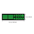 thumbnail image 2 of unbranded 8Ud Calcomanías Para Botones De Consola De Auto Verde Decorativas Y Luminosas, 2 of 8