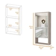 thumbnail image 3 of FM FURNITURE Modesto Engineered Wood Medicine Cabinet with Mirror in Light Gray, 3 of 7