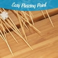 thumbnail image 5 of BambooMN - Winter Holiday Snowflake Bamboo Picks Skewers for Appetizers Desserts Cocktails - 3.9" (10cm) - Blue, White, Gold, Silver - 300pcs, 5 of 11