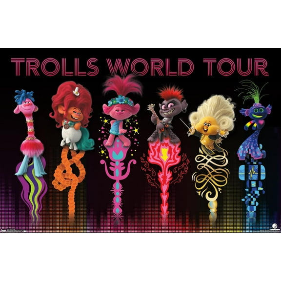 DreamWorks Trolls 2 - Group Wall Poster, 22.375" x 34"