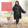 thumbnail image 4 of Wearable Oversized Blanket,Halloween Spider Webs Wearable Blanket Hoodie for Adults,Cozy Hooded Blankets with Super Pockets,Super Warm Fuzzy Pullover for Women & Men, 4 of 6