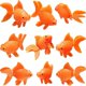 thumbnail image 1 of Peces de acuario artificiales Peces de plástico Adorno realista 15 piezas Afortunado Sencillez, 1 of 5
