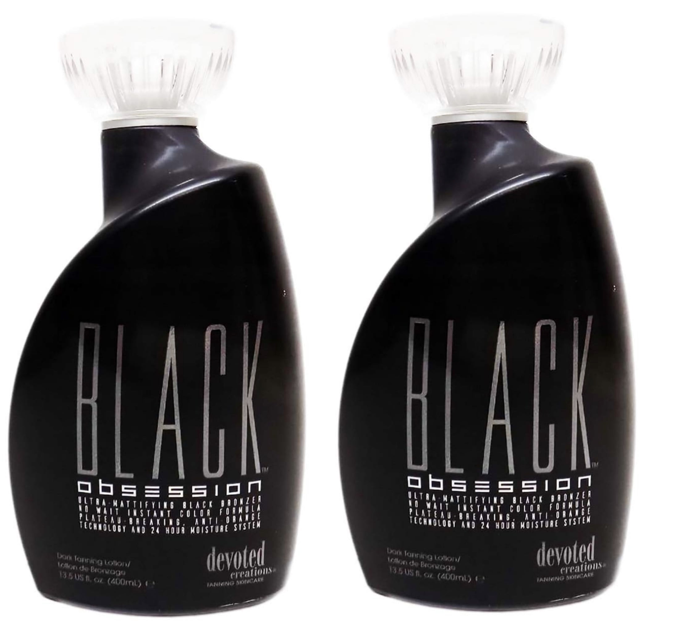 2 PACK Devoted Creations Black Obsession Tanning Lotion 13.5 oz