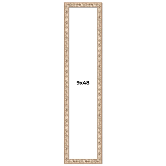 9x48 Frame White Real Wood Picture Frame Width 1.5 inches | Interior Frame Depth 0.5 inches |