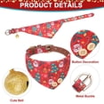 thumbnail image 3 of Juego de collares navideños para perros EXPAWLORER, ajustable de 24 a 30 cm, 3 of 7