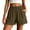 01-Army Green, variant on Cotton Shorts for Women Flap Pocket Womens Shorts Summer Casual