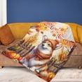 thumbnail image 4 of Happy Thanksgiving Corgi Give Thanks Fall Beanie Scarf Welcome Cozy Fleece Blanket Welsh Corgi Dog Lover Gifts Idea Warm Soft Throw Blanket - 00020, 4 of 5