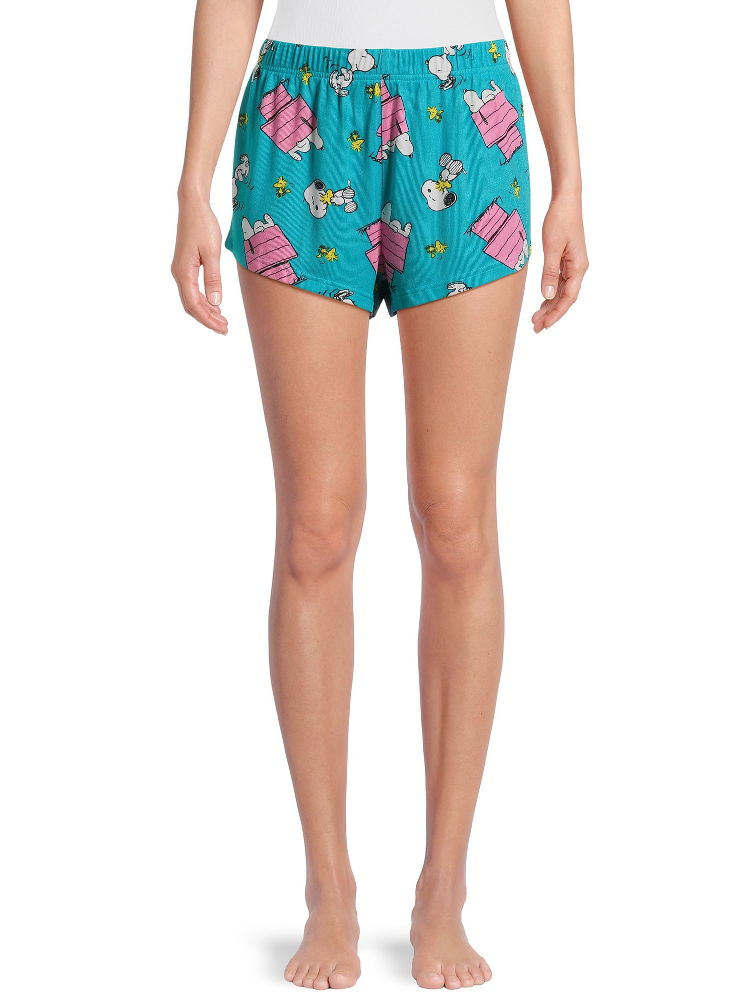 Peanuts Women's Print Sleep Shorts, 2-Pack, Sizes XS-3X