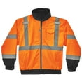 thumbnail image 4 of Ergodyne GloWearÂ® 8379 Type R Class 3 Fleece Lined Bomber Jacket, Orange, L, 4 of 4